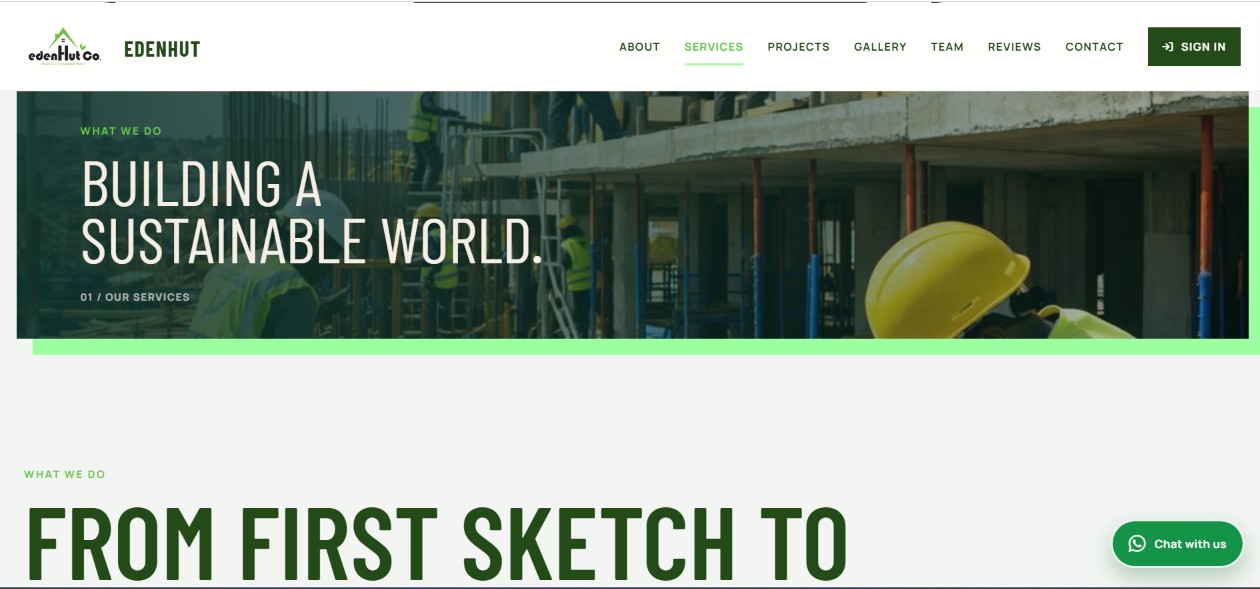 Eden Hut Co. – Website Development Project